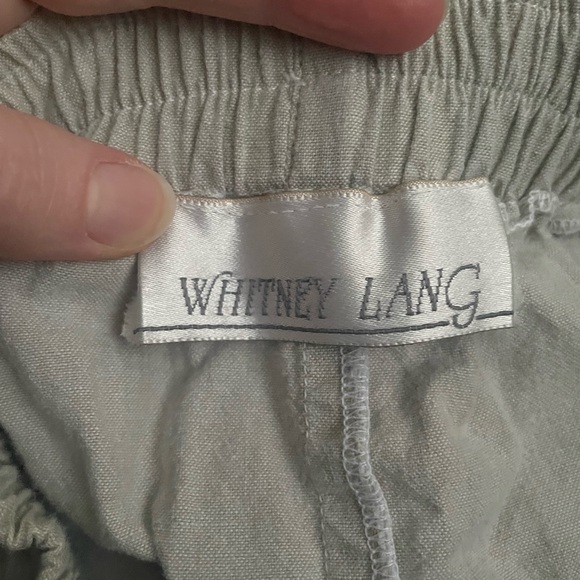 Whitney Lang cotton lightweight pants vintage 80s/90s - Picture 3 of 4